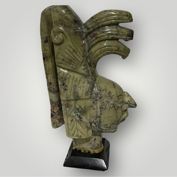 Carved Stone Mayan Aztec Mexican Central American Bust Sculpture Head READ - Picture 2 of 12
